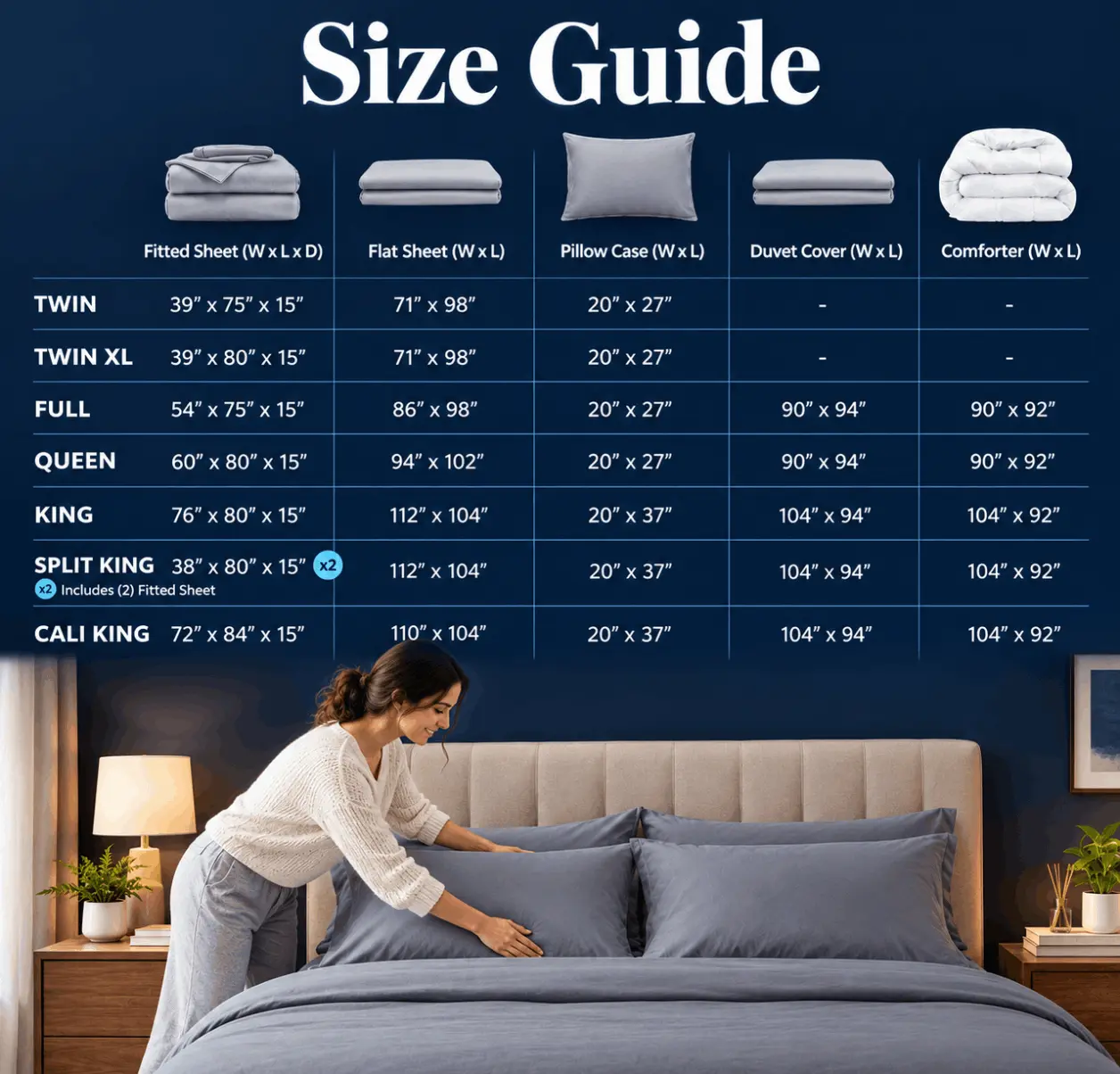 Miracle Made Sheets size